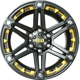 RID 01 matt black yellow inserts 9x18 ET-13 Dodge Ram 1500 ab 2019